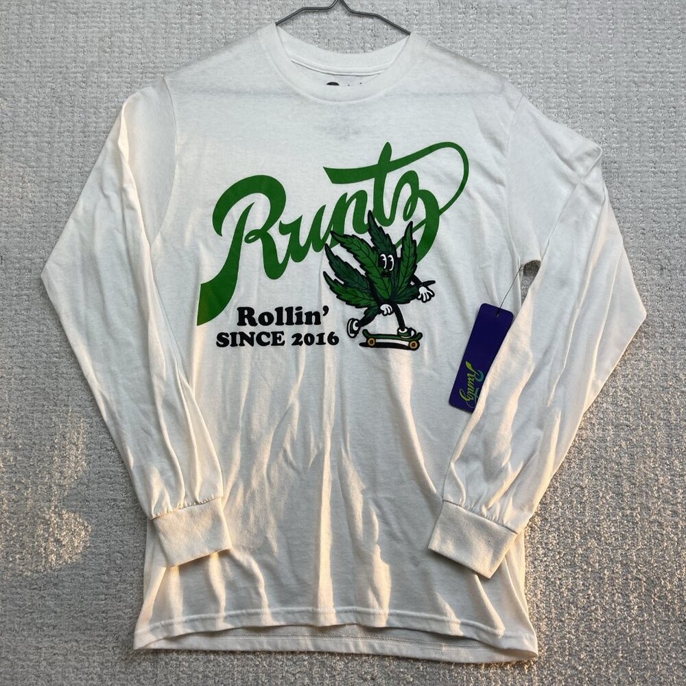 NEW Runtz High Puff Print Shirt Runtz Skate Y2K Authentic Smoke Apparel Men Sz S